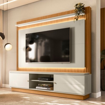 HOME GUARARAPES NATURE/OFFWHIT/PETRA 2.15M LED+P COD 658.027